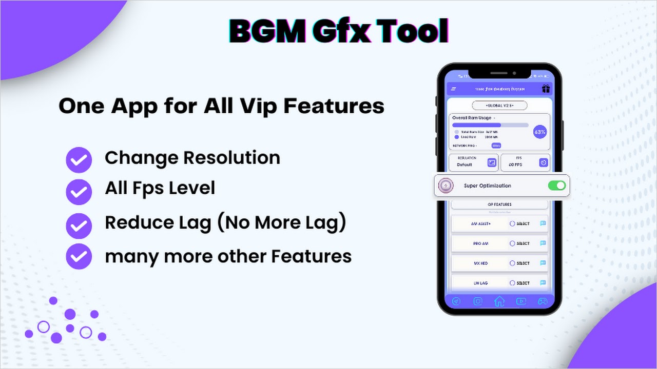 BGM GFX TOOL - VIP FEATURES (BGM GFX) APK - Скачать - свободно