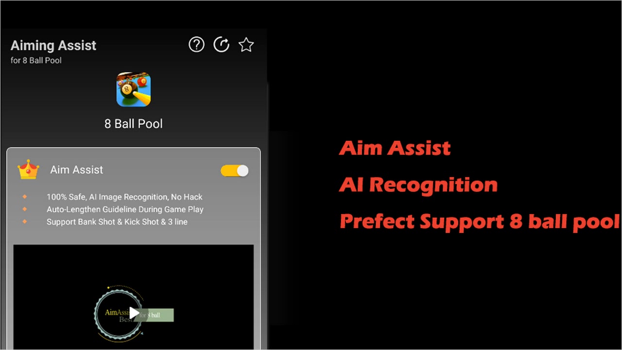 Aim Tool for 8 Ball Pool Premium Mod APK 2023 latest 1.4.1 for Android