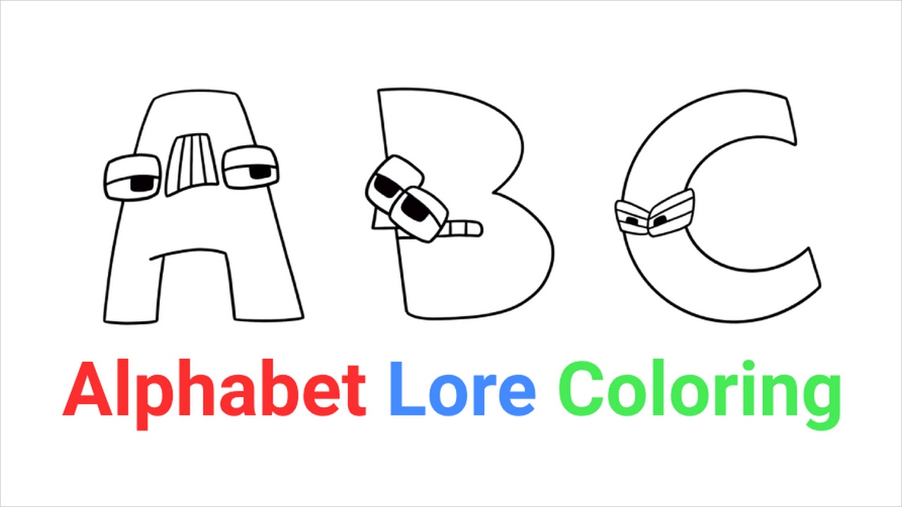 Alphabet Lore Coloring letters APK for Android Download