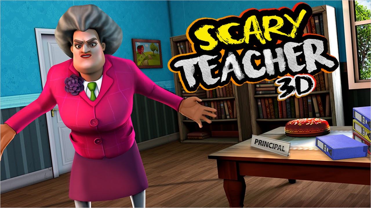 VINGANÇA!! PROFESSORA ASSUSTADORA CAIU EM UMA ARMADILHA!! (Scary Teacher) 