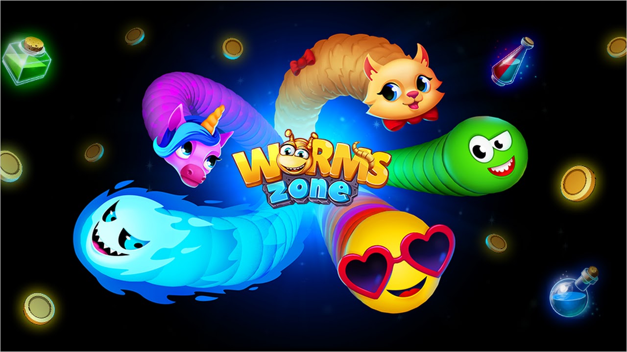 Baixar e jogar Game Worm Hunt .io - Jogos de minhocas e cobra no