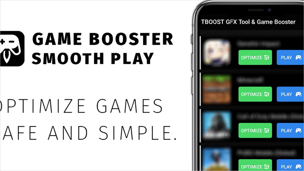 Download TBOOST Game Booster & GFX Tool android on PC