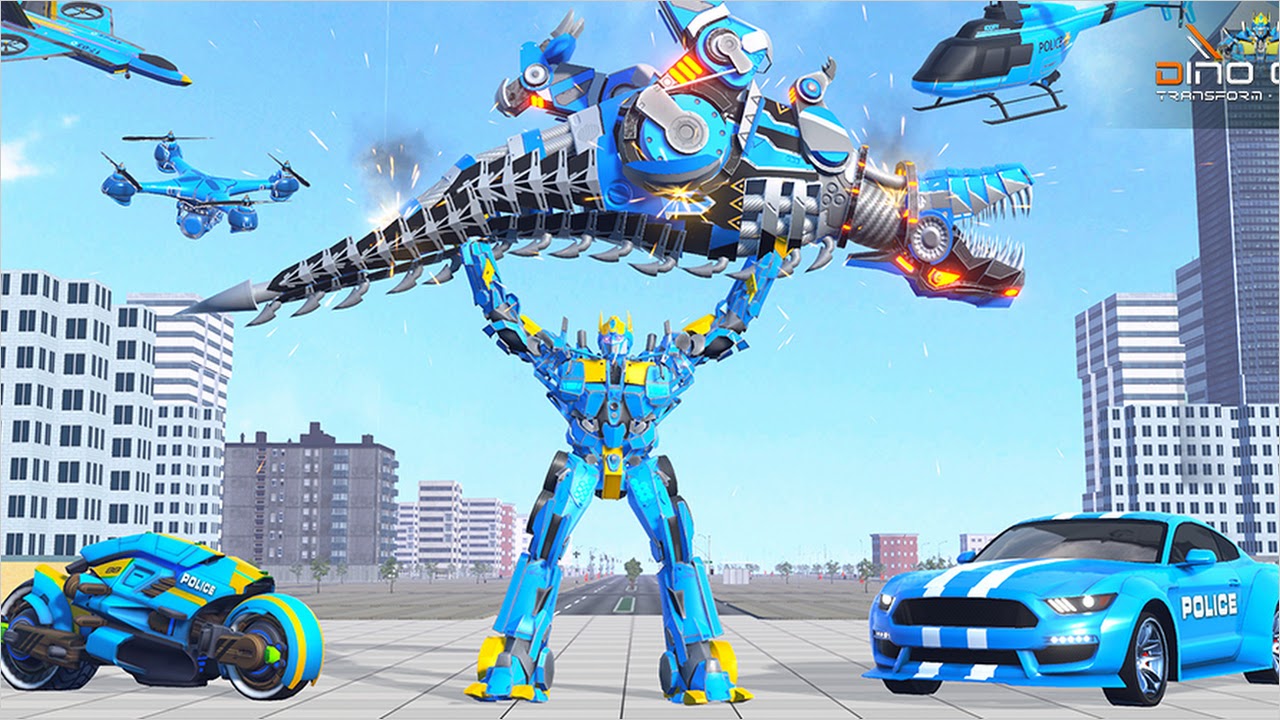 Flying Dino Robot Car Transform: Police Robot (Back Street Studios) APK for  Android - Free Download